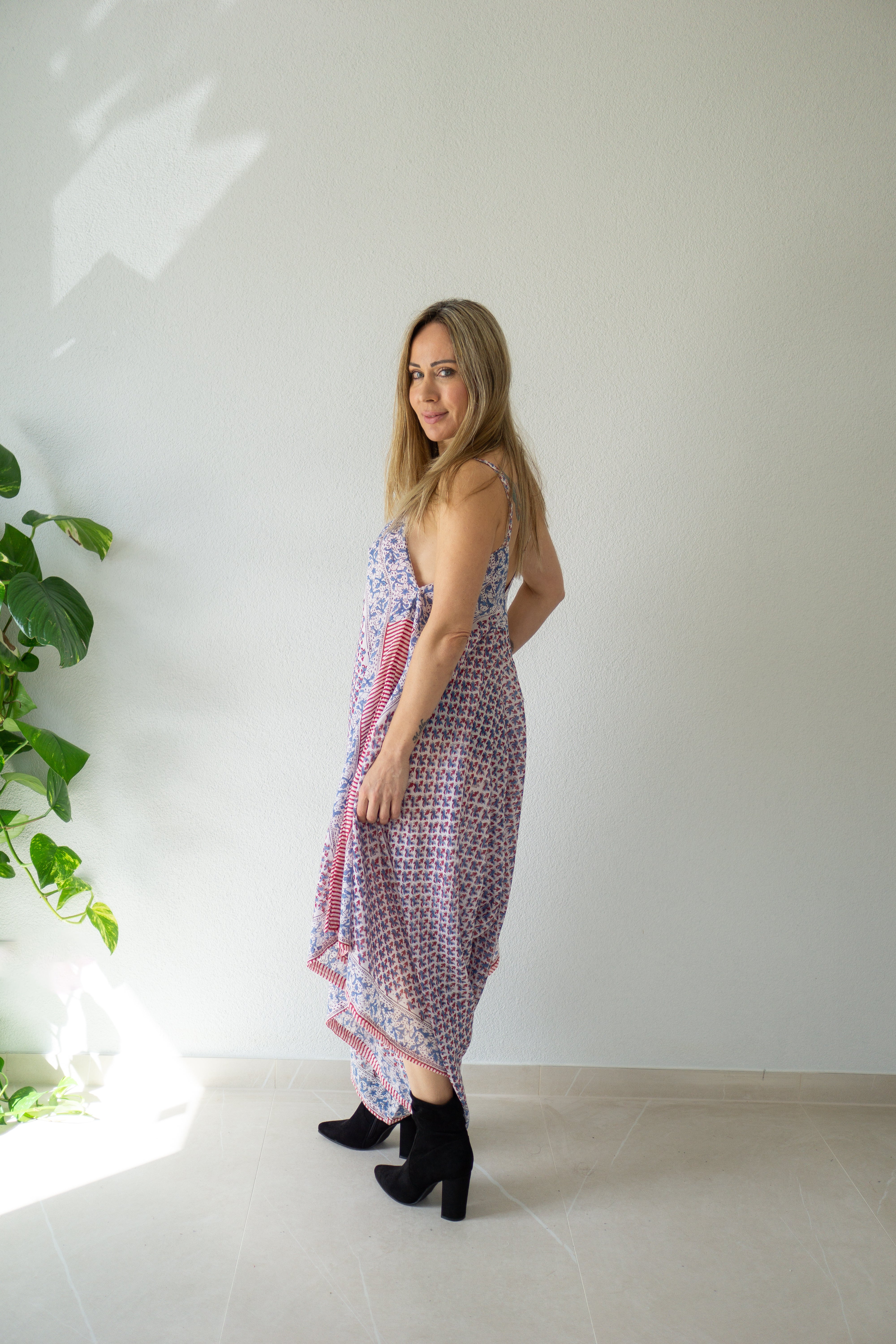 Roselyn Flow handbedrucktes Kleid