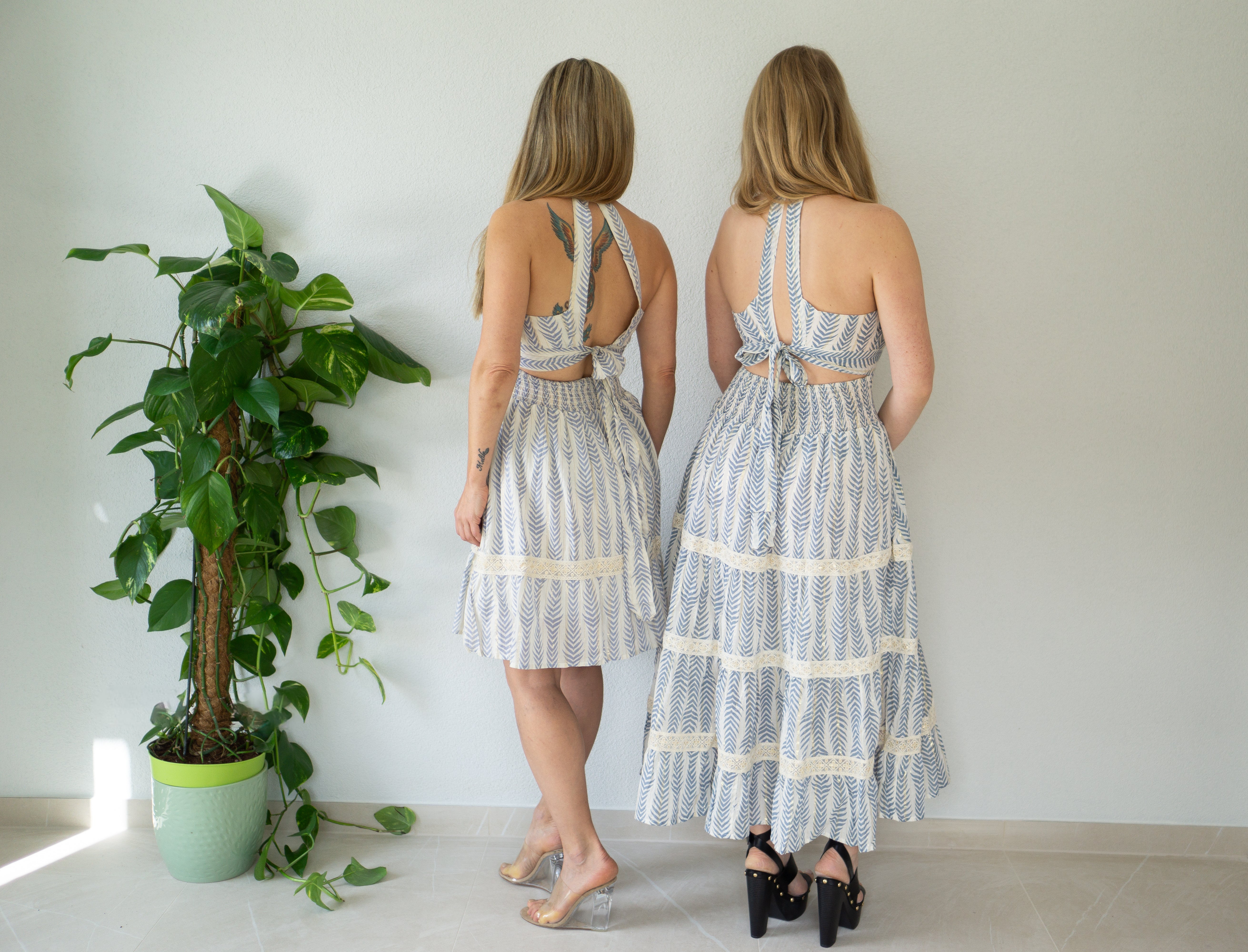 Blaues Serenity-Kleid