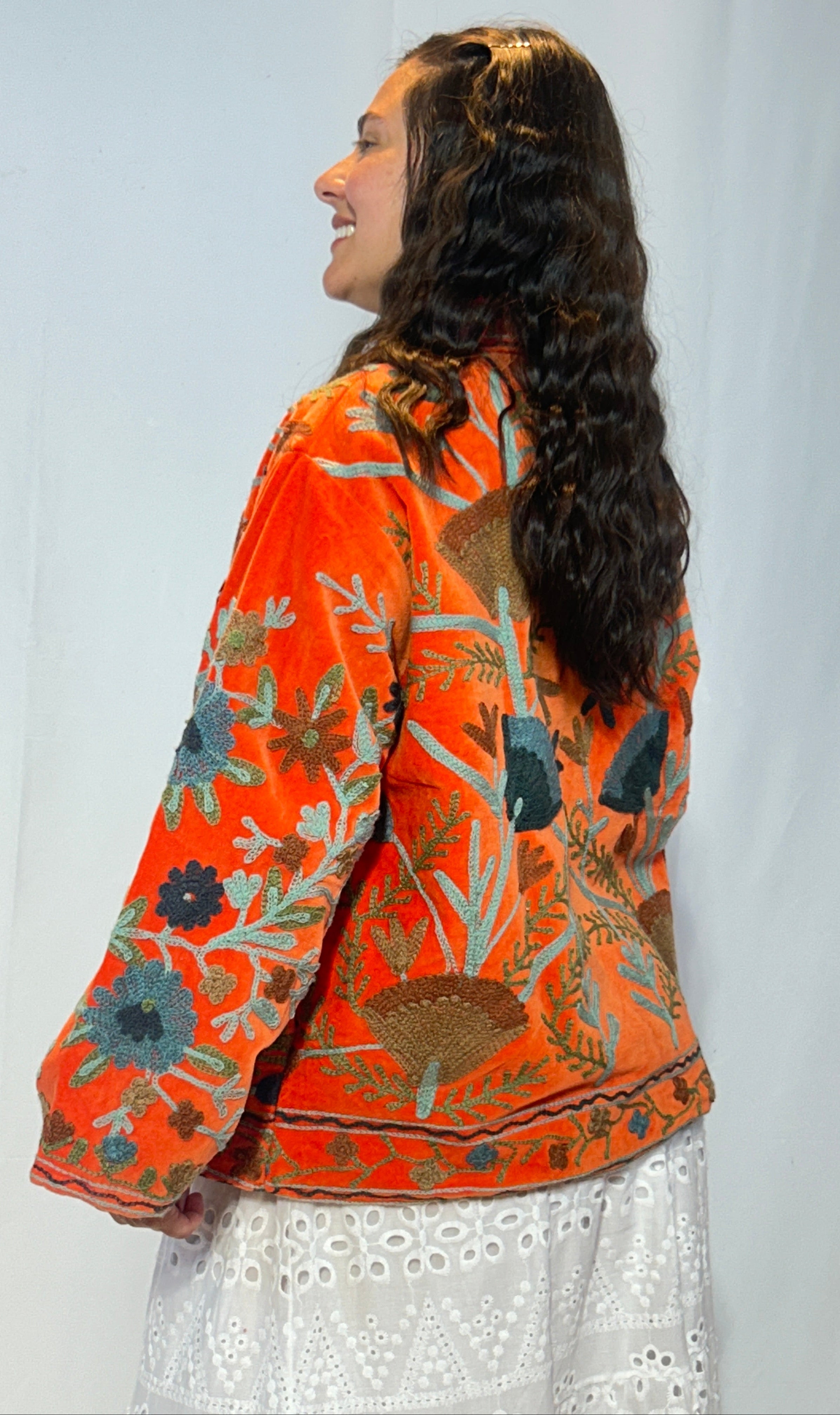 Suzani Velvet Jacket – Tangerine Garden