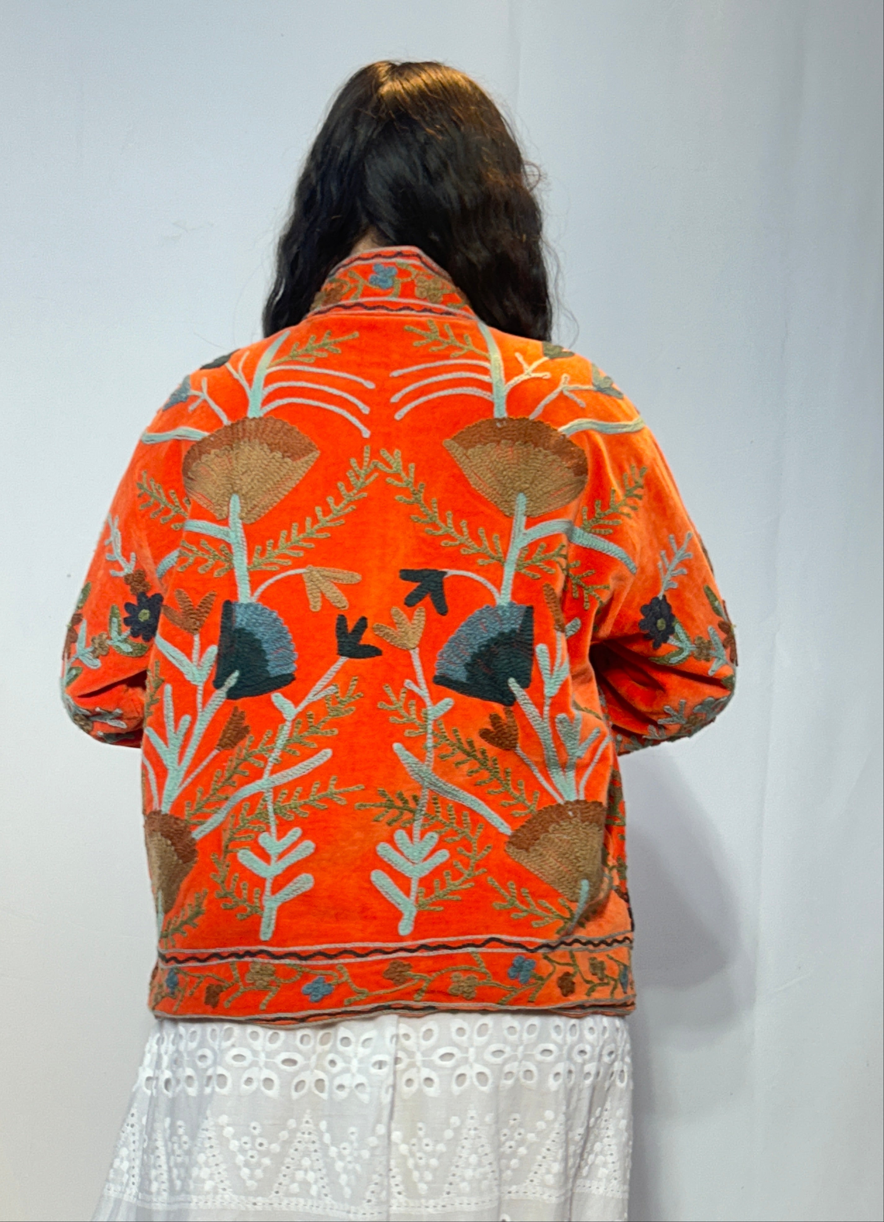 Suzani Velvet Jacket – Tangerine Garden