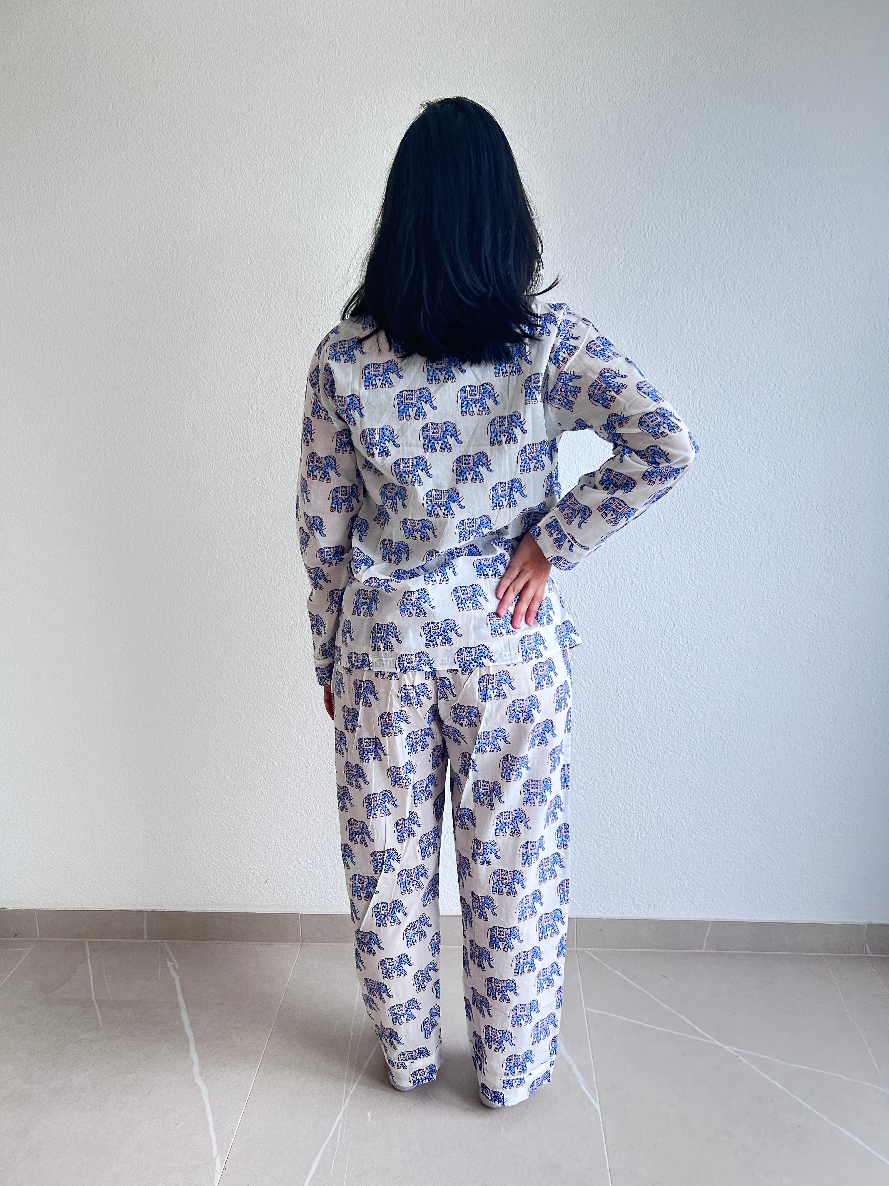 Elephant Whisper Baumwoll-Loungewear-Set