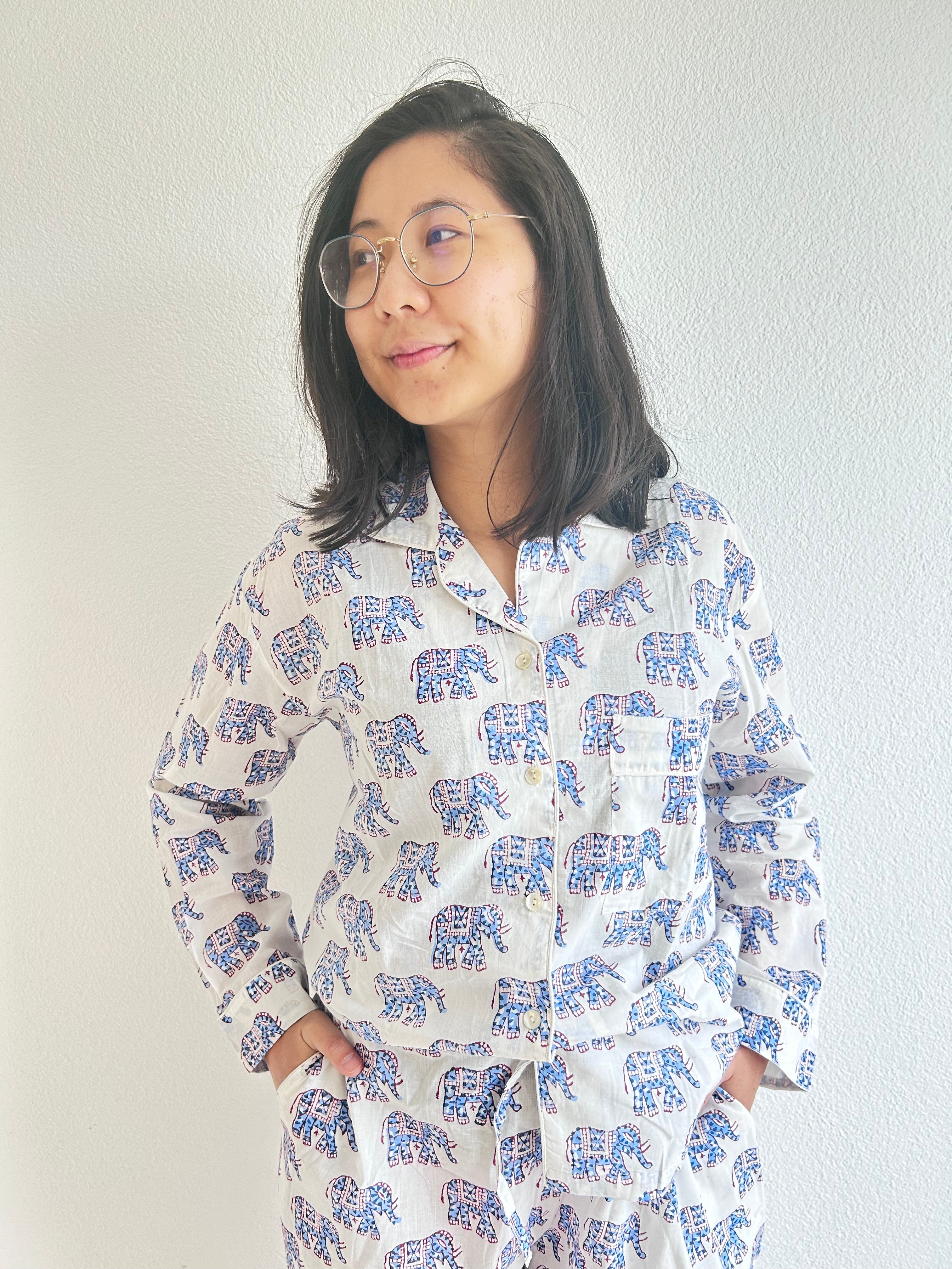 Elephant Whisper Baumwoll-Loungewear-Set