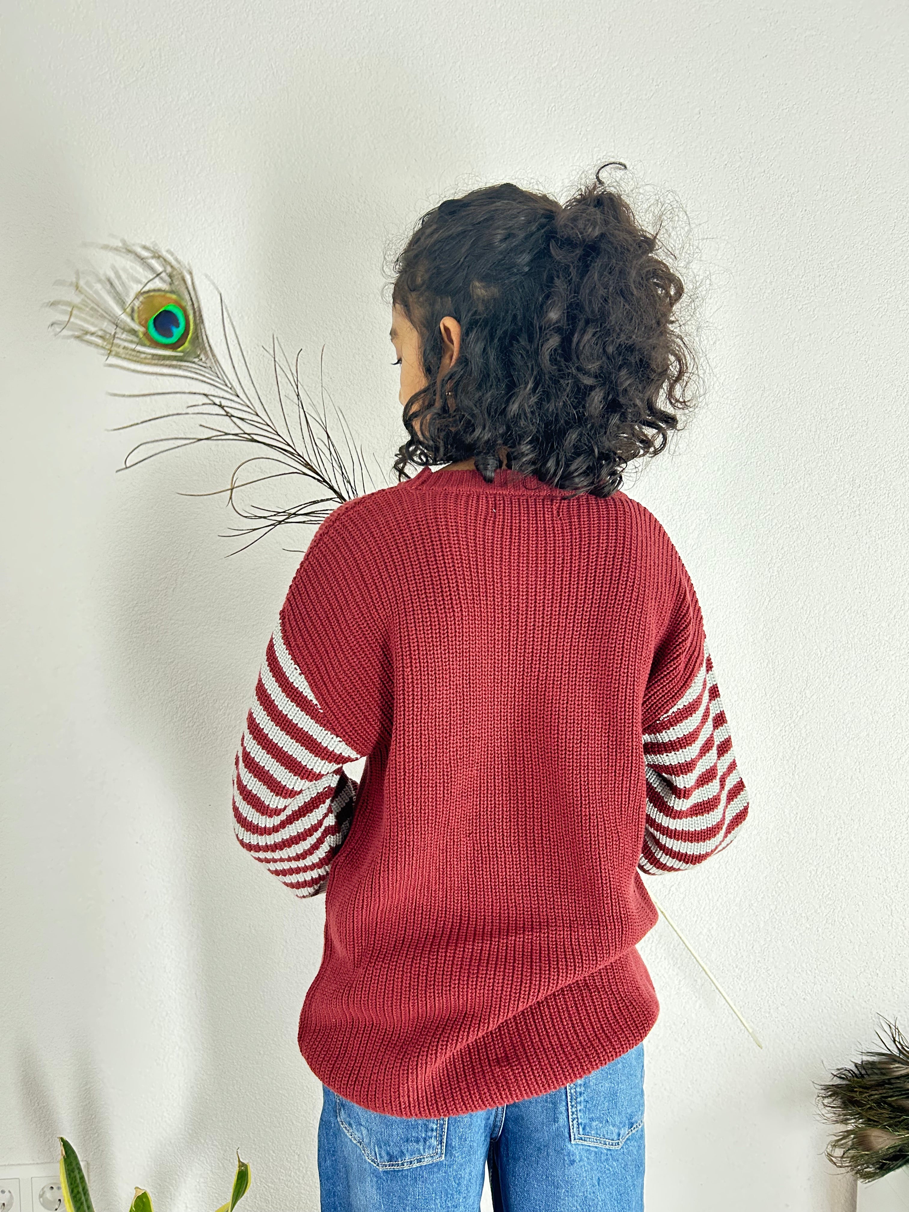 Ringelpullover aus Bio-Baumwolle – lässige Passform für Kinder